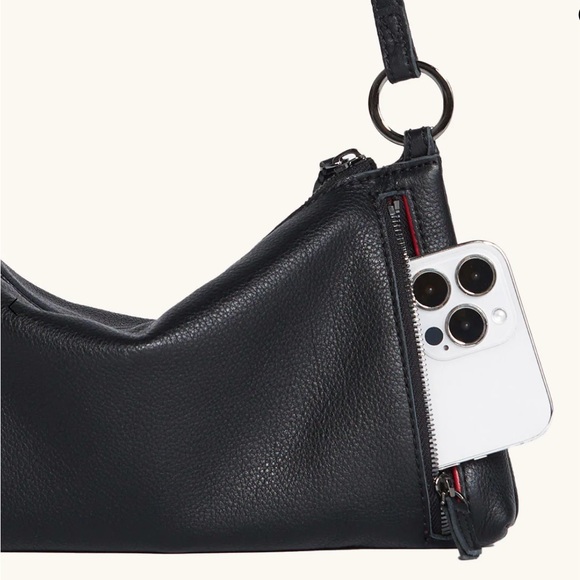 Hammitt Black Crossbody Bag with Gun Metal Accents - Picture 6 of 9